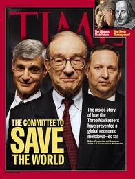 Robert Rubin, Alan Greenspan and Larry Summers