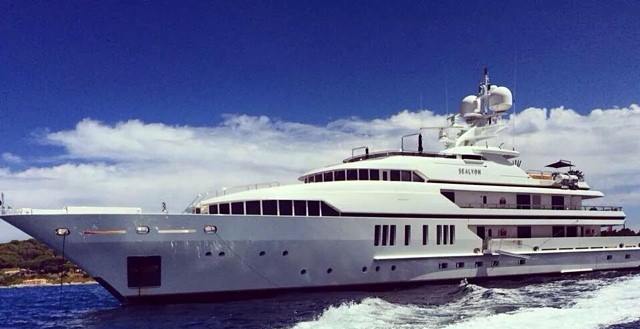 The 40 meter, $21 million dollar yacht in St. Tropez.